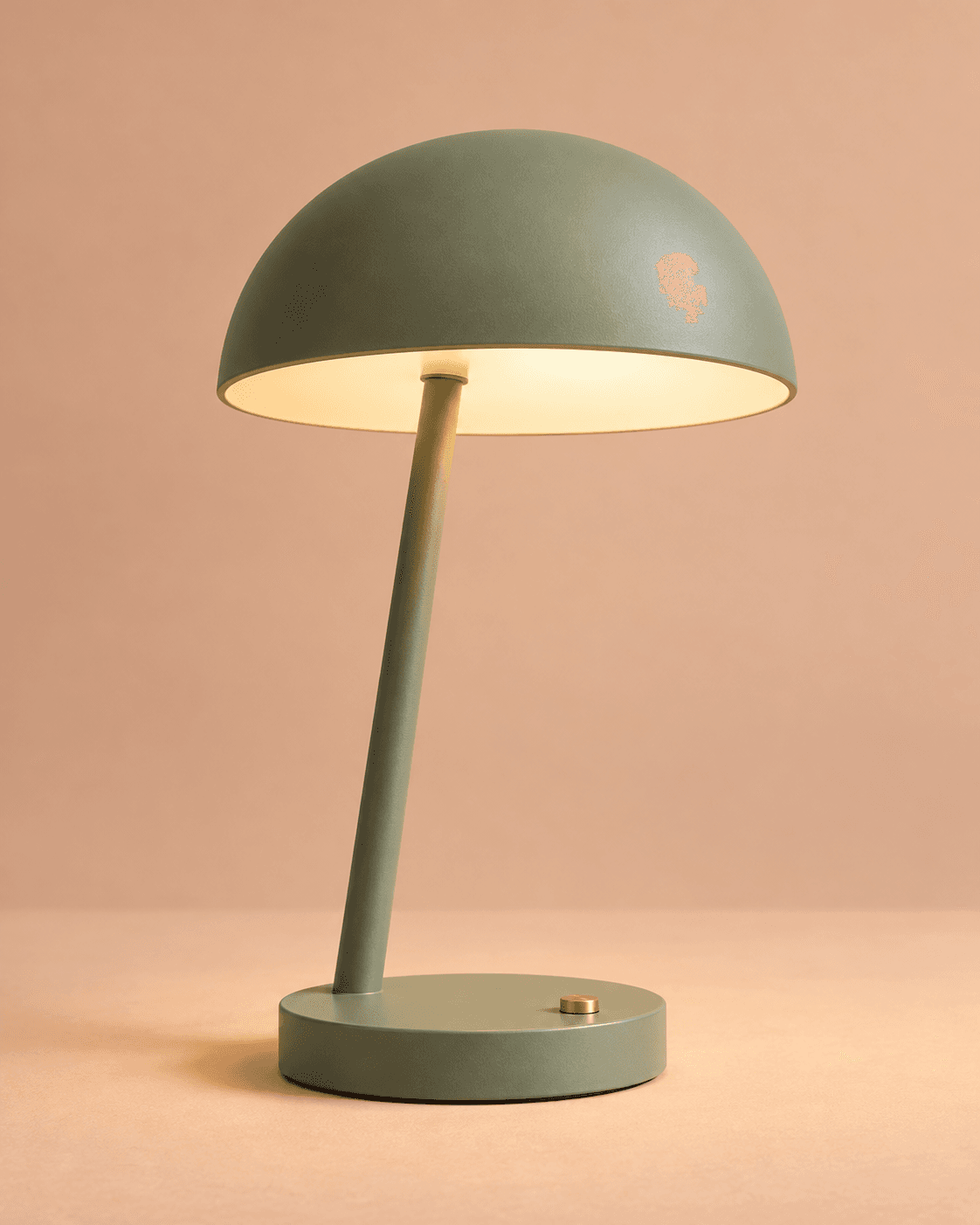 Šalvějově zelená stolní lampa Luma